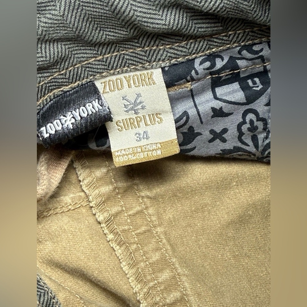 Vintage Zoo York Men's Chino Jeans Skater Style Streetwear Rare Sz 34 34x32 READ - Picture 9 of 13